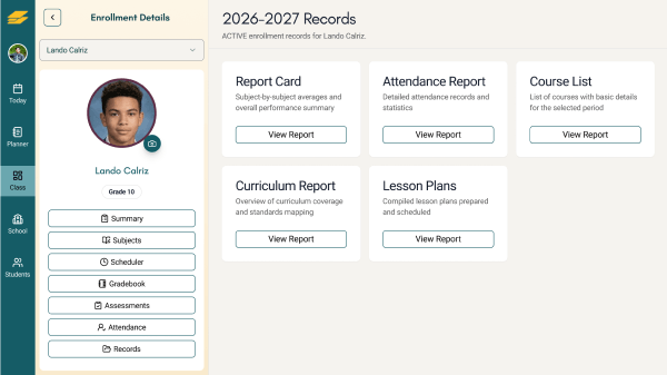 Records Overview Interface