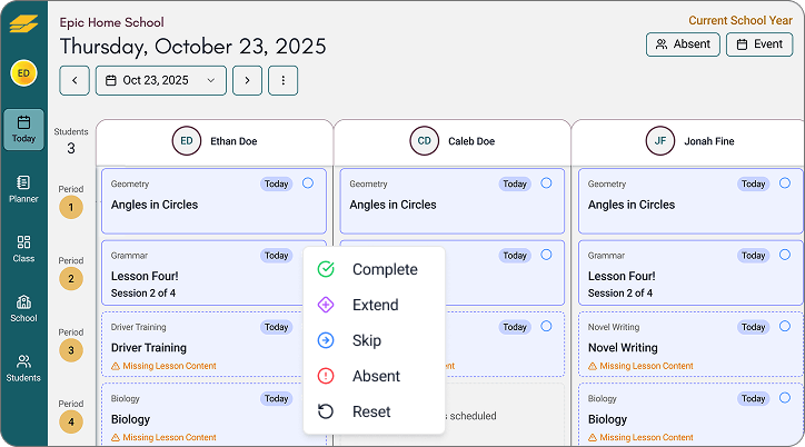 Automated Scheduling Interface